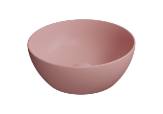 PURA keramické umývátko na desku, průměr 32cm, blush mat 885424