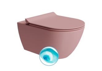 PURA závěsná WC mísa, Swirlflush, 36x55cm, blush dual-mat 881524