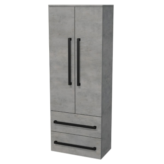 SAT Cube vys. skř.163, beton, chrom CUBE3CHV60BE