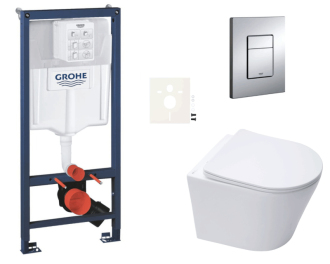Závěsný wc set do lehkých stěn / předstěnová montáž Swiss Aqua Technologies Infinitio SIKOGRSIN10E