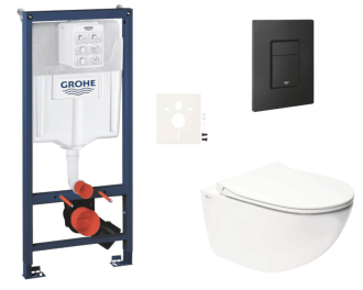 Závěsný wc set do lehkých stěn / předstěnová montáž Swiss Aqua Technologies Infinitio SIKOGRSIN11EKF0