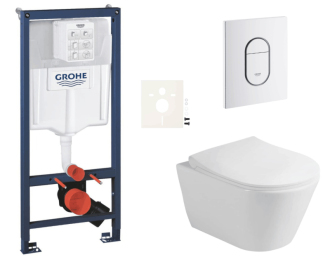 Závěsný wc set do lehkých stěn / předstěnová montáž Glacera Ava SIKOGRSAVAASH0