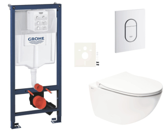 Závěsný wc set do lehkých stěn / předstěnová montáž Swiss Aqua Technologies Infinitio SIKOGRSIN11ASH0