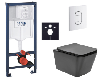 Závěsný wc set do lehkých stěn / předstěnová montáž Swiss Aqua Technologies Infinitio SIKOGRSIN12BASH0