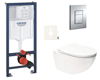 Závěsný wc set do lehkých stěn / předstěnová montáž Swiss Aqua Technologies Infinitio SIKOGRSIN11E