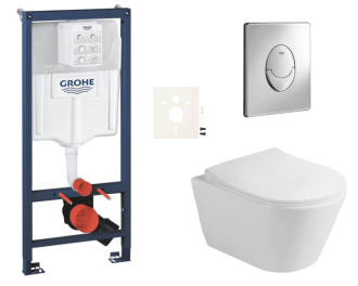 Závěsný wc set do lehkých stěn / předstěnová montáž Glacera Ava SIKOGRSAVASA