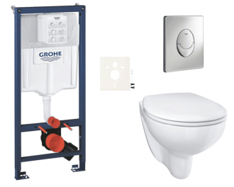 Závěsný wc set do lehkých stěn / předstěnová montáž Grohe Bau Ceramic SIKOGRSBAUSA