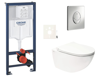Závěsný wc set do lehkých stěn / předstěnová montáž Swiss Aqua Technologies Infinitio SIKOGRSIN11SA