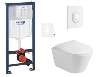 Závěsný wc set do lehkých stěn / předstěnová montáž Glacera Ava SIKOGRSAVASASH0