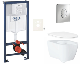 Závěsný wc set do lehkých stěn / předstěnová montáž Grohe Essence SIKOGRSESSA