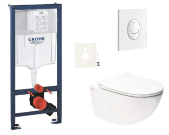 Závěsný wc set do lehkých stěn / předstěnová montáž Swiss Aqua Technologies Infinitio SIKOGRSIN11SASH0