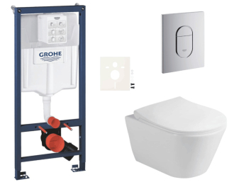 Závěsný wc set do lehkých stěn / předstěnová montáž Glacera Ava SIKOGRSAVAA