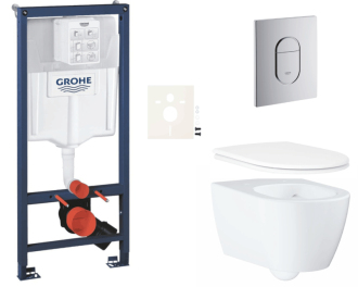 Závěsný wc set do lehkých stěn / předstěnová montáž Grohe Essence SIKOGRSESA