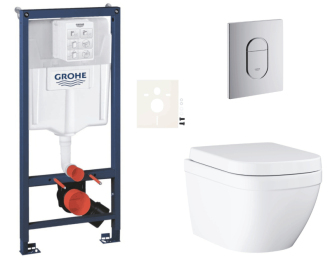 Závěsný wc set do lehkých stěn / předstěnová montáž Grohe Euro Ceramic SIKOGRSEUA