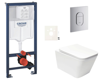 Závěsný wc set do lehkých stěn / předstěnová montáž Swiss Aqua Technologies Infinitio SIKOGRSIN12A