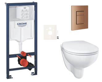 Závěsný wc set do lehkých stěn / předstěnová montáž Grohe Bau Ceramic SIKOGRSBAUSCDL0