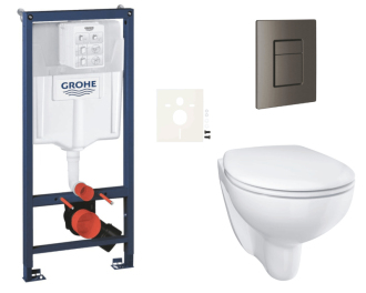 Závěsný wc set do lehkých stěn / předstěnová montáž Grohe Bau Ceramic SIKOGRSBAUSCAL0