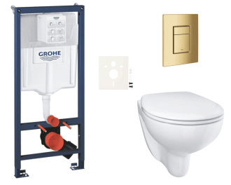 Závěsný wc set do lehkých stěn / předstěnová montáž Grohe Bau Ceramic SIKOGRSBAUSCGL0