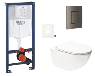 Závěsný wc set do lehkých stěn / předstěnová montáž Swiss Aqua Technologies Infinitio SIKOGRSIN11SCAL0