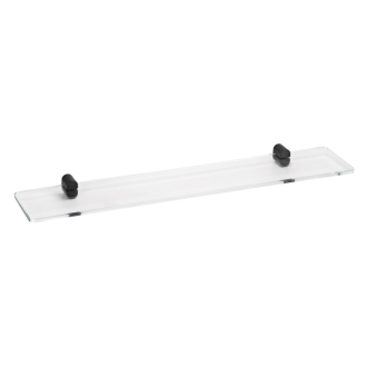 Bemeta ORGANIC BLACK: Polička skleněná, 600 mm 167102240