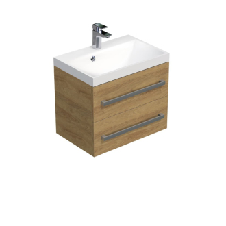 CUBE W C skř.s UM 60x40x53 dub, chrom CUBE260ZDH
