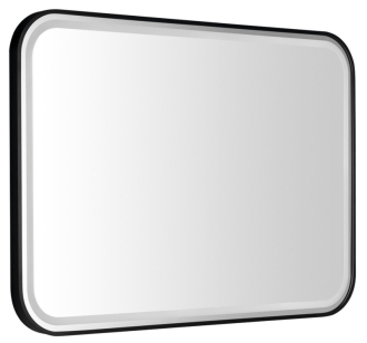 CETIS zrcadlo s LED osvětlením 100x70cm, černá mat CT100