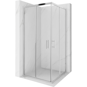 CERANO Sprchový kout Fabrizio L/P +FastInstall chrom, transparent sklo 90x90 posuvný