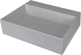 Deante Correo umyvadlo s krytem granitové, šedý metalický, 500x400 mm CQR_SU5M