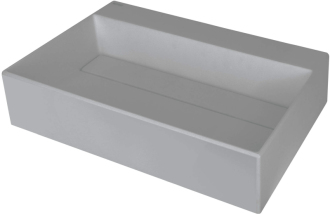 Deante Correo umyvadlo s krytem granitové, šedý metalický, 600x400 mm CQR_SU6M