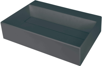 Deante Correo umyvadlo s krytem granitové, antracitový metalický, 600x400 mm CQR_TU6M
