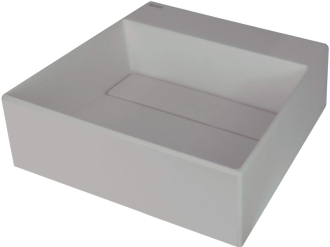 Deante Correo umyvadlo s krytem granitové, šedý metalický, 400x400 mm CQR_SU4M