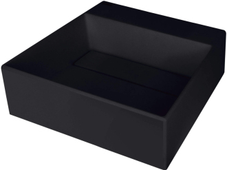 Deante Correo umyvadlo s krytem granitové, černé, 400x400 mm CQR_NU4M