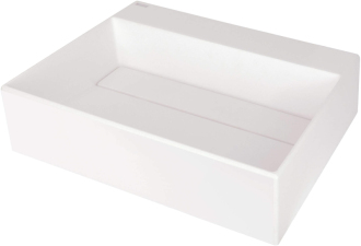 Deante Correo umyvadlo s krytem granitové, alabastr, 500x400 mm CQR_AU5M