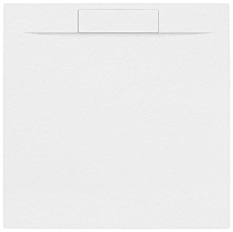 Sprchová vanička čtvercová SAT Fusion 90x90 cm litý mramor Blanco SATFU9090BL