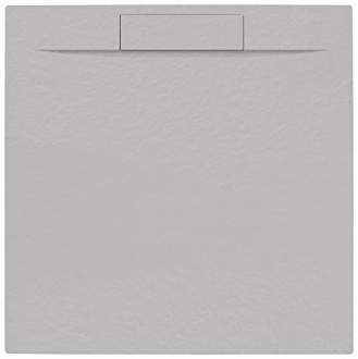 Sprchová vanička čtvercová SAT Fusion 90x90 cm litý mramor Gris Perla  SATFU9090GRP
