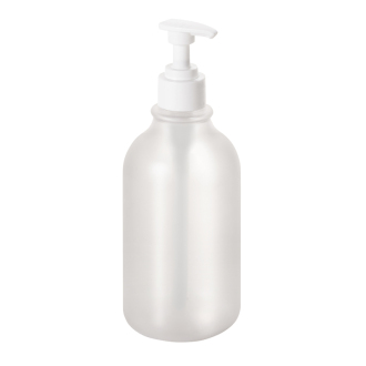 Bemeta Plastová láhev kulatá průhledná s pumpičkou pro dávkovač mýdla, 500 ml 131567700