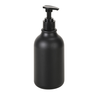 Bemeta Plastová láhev kulatá černá s pumpičkou pro dávkovač mýdla, 500 ml 131567702