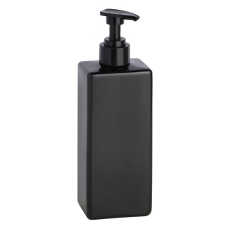 Bemeta Plastová láhev hranatá černá s pumpičkou pro dávkovač mýdla, 500 ml 131567705
