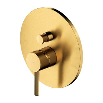 Omnires Y podomítková vanovo-sprchová baterie, nástěnný díl, kartáčované zlato Y1235ROGLB