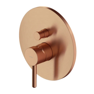 Omnires Y podomítková vanovo-sprchová baterie, nástěnný díl, kartáčovaná měď Y1235ROCPB