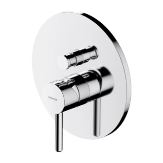 Omnires Y podomítková vanovo-sprchová baterie, nástěnný díl, chrom lesk Y1235ROCR