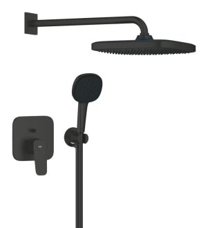 Sprchový systém Grohe Cubeo bez podomítkového tělesa černá matná 1053362430