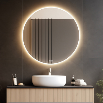 Nimco ZP 26002RVX Kulaté LED zrcadlo pr. 800 se dvěma dotykovými senzory