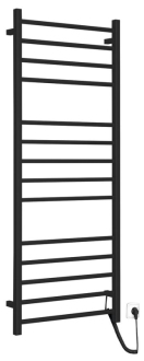 ESKINADO elektrický sušák ručníků, hranatý, 600x1500 mm, 130 W, černá