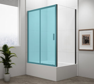 DEEP BLACK boční stěna 750x1650mm, čiré sklo 55505