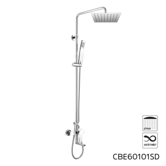 Mereo Viana baterie se sprchovou soupravou, otočným ramínkem, CBE60101SD