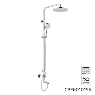 Mereo Viana baterie se sprchovou soupravou, výtokem, ruční a talířovou sprchou  CBE60101SA