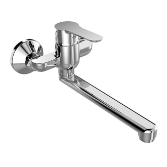 Zuna dřezová baterie nástěnná 100 mm s ramínkem plochým rovným 300 mm CB302A06Z