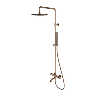 Omnires Y termostatický vanový systém pro nástěnnou instalaci, měď Y1234CP