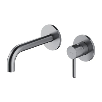 Omnires Y podomítková umyvadlová baterie, nástěnný díl, kartáčovaný nikl Y1215HRONI